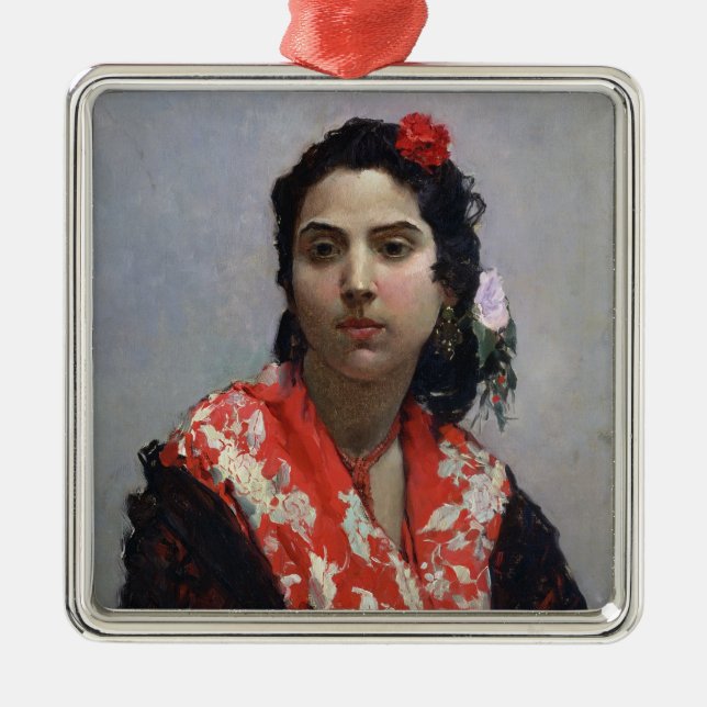 Ornamento De Metal Mulher aciganada (Frente)