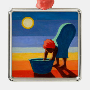 Ornamento De Metal Mulher de dobra 2005