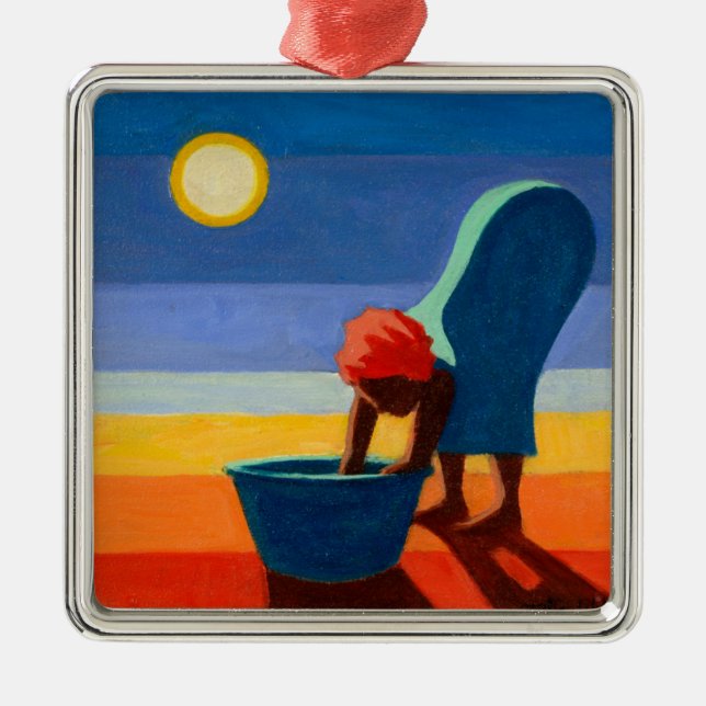 Ornamento De Metal Mulher de dobra 2005 (Frente)