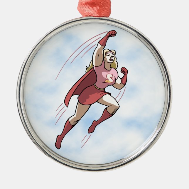Ornamento De Metal Mulher de Swole (Frente)