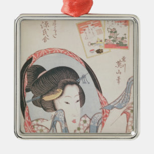 Ornamento De Metal Mulher em seu espelho, c.1830 publicado