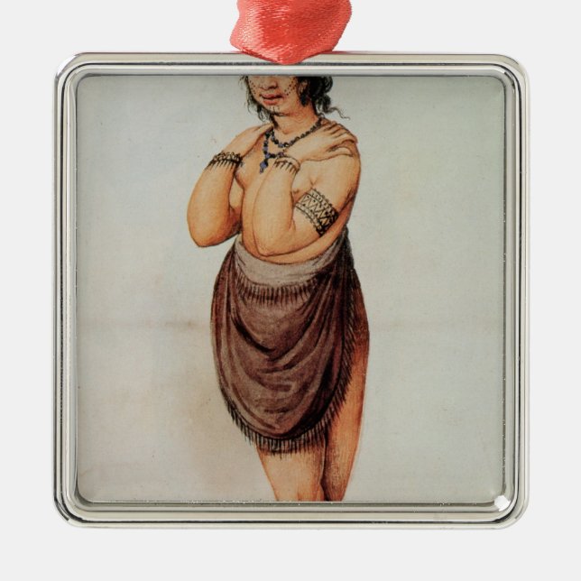 Ornamento De Metal Mulher indiana (Frente)