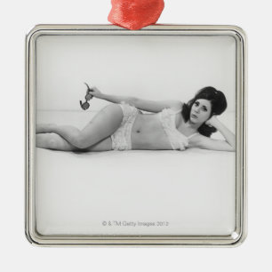 Ornamento De Metal Mulher no roupa de banho