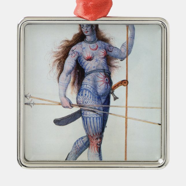 Ornamento De Metal Mulher Pictish (Frente)