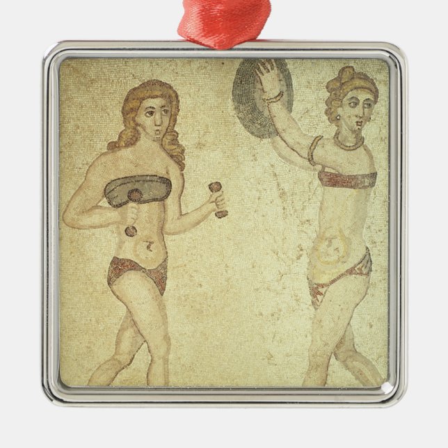 Ornamento De Metal Mulheres 'em biquinis (Frente)
