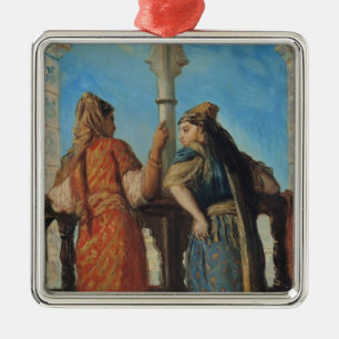 Ornamento De Metal Mulheres judaicas no balcão, Argel, 1849