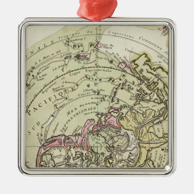 Ornamento De Metal Mundo 6 (Frente)