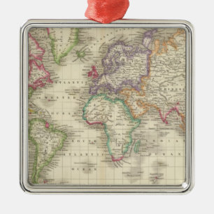 Ornamento De Metal Mundo 9