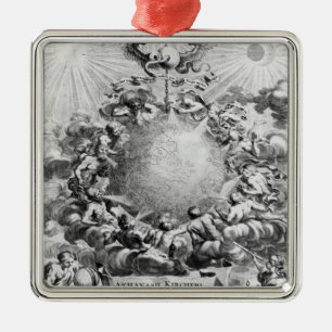 Ornamento De Metal Mundus Subterraneus por Athanasius Kircher