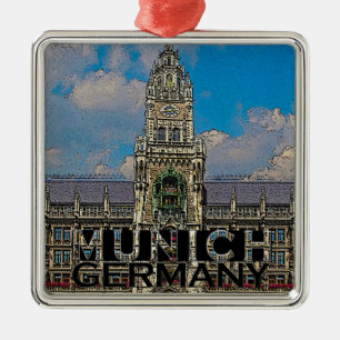 Ornamento De Metal Munique