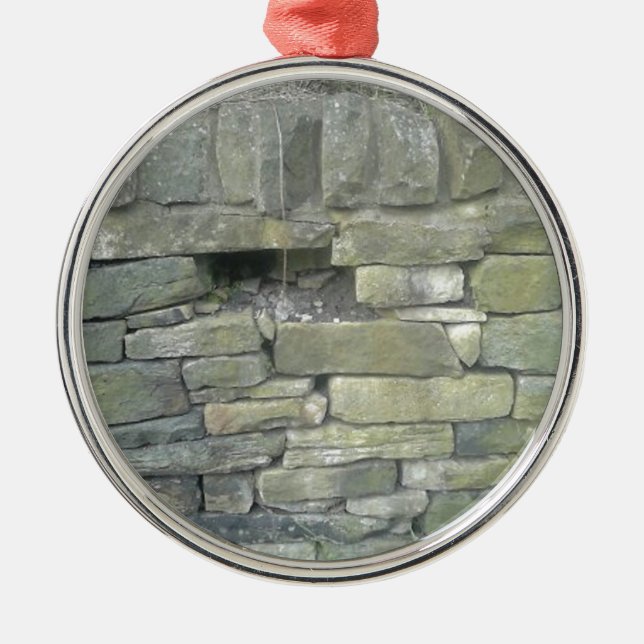 Ornamento De Metal Muro Velho, Pedra, Tijolos (Frente)