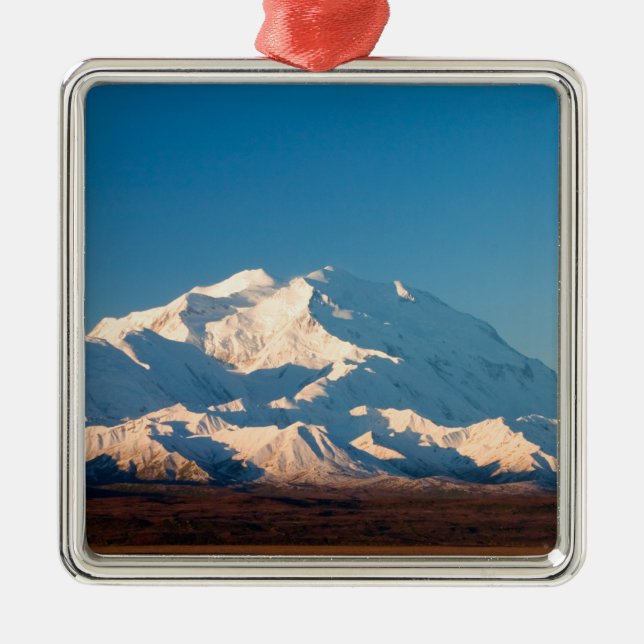 Ornamento De Metal N.A., EUA, Alaska.  Monte McKinley em Denali (Frente)