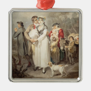 Ornamento De Metal Na estrada, 1799 (w/c sobre traços de lápis no p