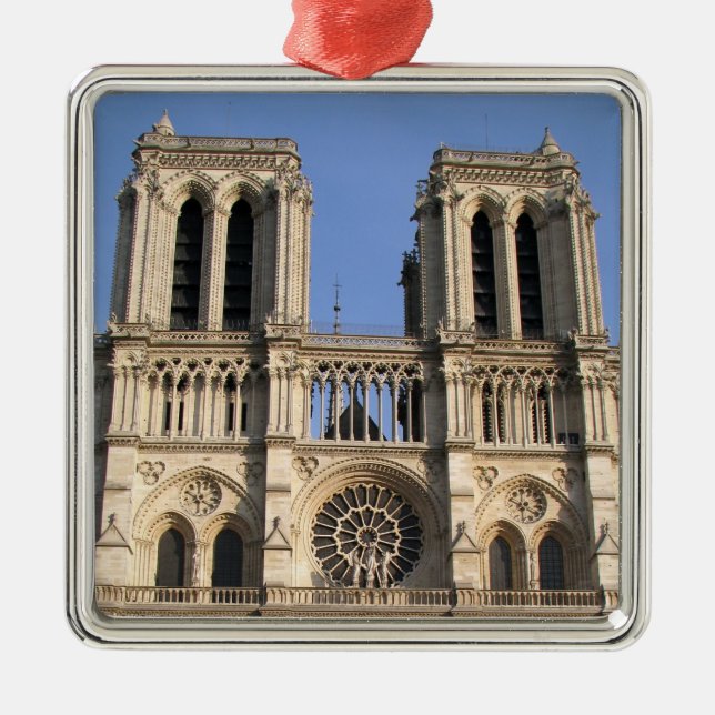 Ornamento De Metal Na moda com Notre Dame de Paris (Frente)