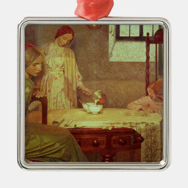 Ornamento De Metal Na profundidade de inverno (Frente)