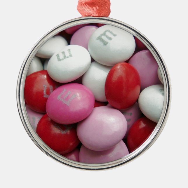 Ornamento De Metal Namorados Candy (Frente)
