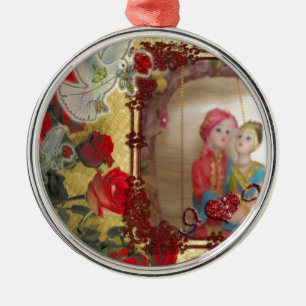 Ornamento De Metal namorados felizes especiais amantes de serem