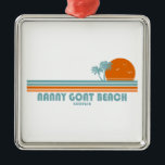 Ornamento De Metal Nanny Goat Beach Georgia Sun Palm Trees<br><div class="desc">Nanny Goat Beach,  na Geórgia,  assim como nas proximidades da praia Cabretta,  estão entre as mais isoladas e presas dos Estados Unidos.</div>