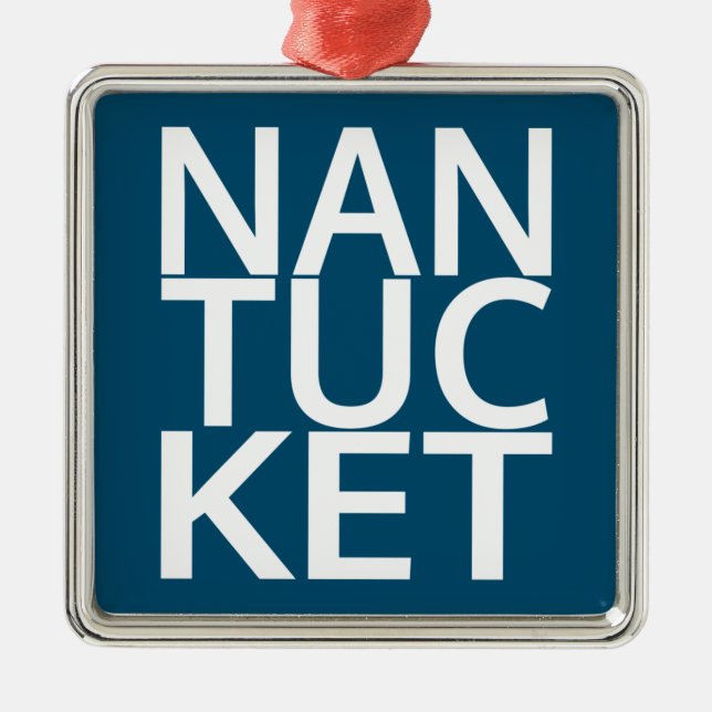 Ornamento De Metal Nantucket (Frente)