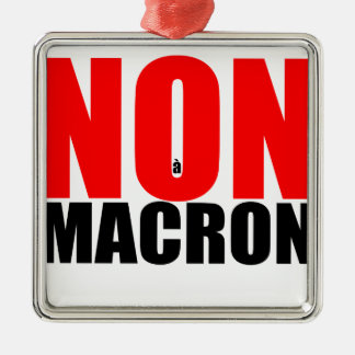 ORNAMENTO DE METAL NÃO À MACRON