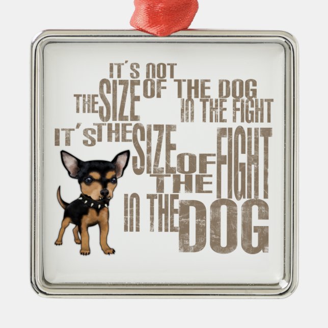 Ornamento De Metal Não é o tamanho (Frente)