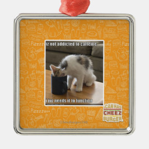 Ornamento De Metal Não é viciado à cafeína