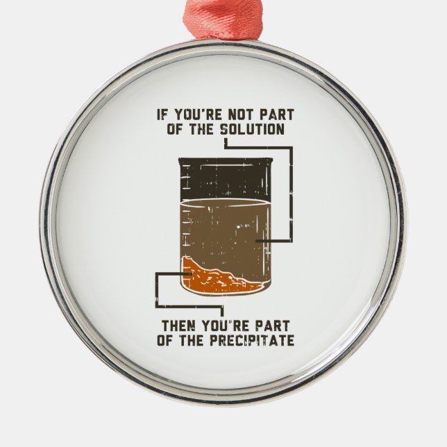 Ornamento De Metal Não faz parte da Gag de Química Engraçada da Soluç (Frente)