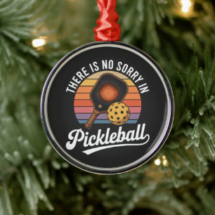 Ornamento De Metal não há desculpas no pickleball