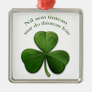 Ornamento De Metal Não há nenhum lugar como a casa