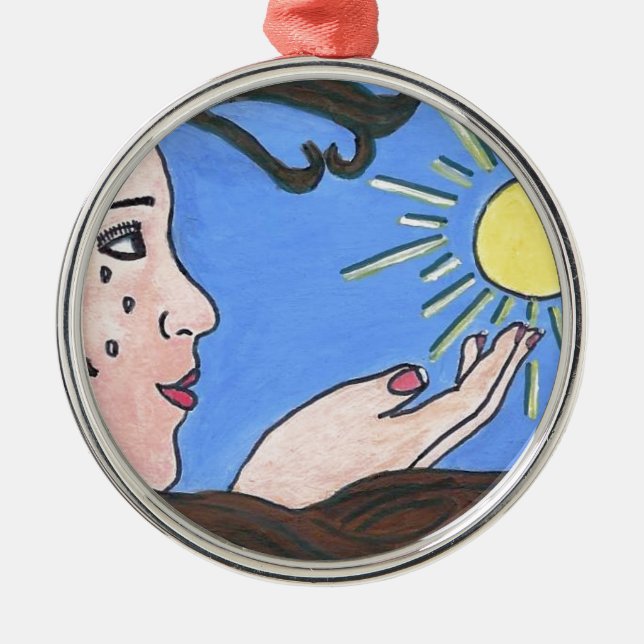 Ornamento De Metal Não mais sozinho (Frente)