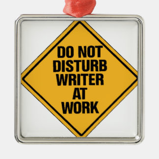 Ornamento De Metal Não perturbe o escritor no trabalho