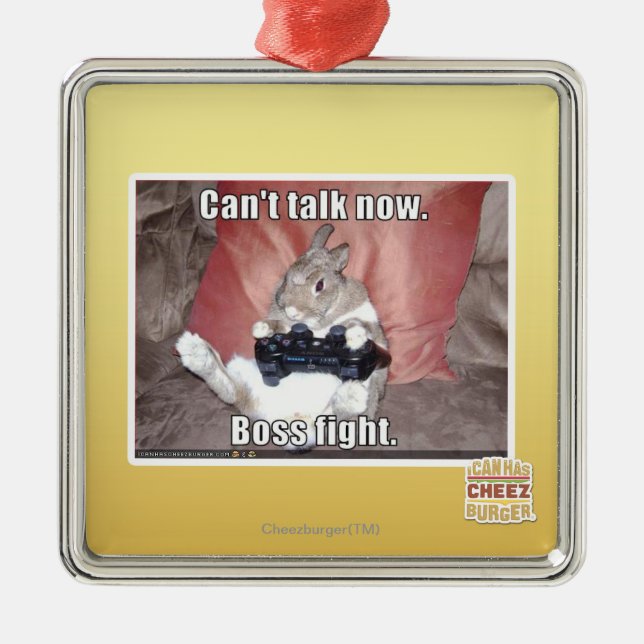 Ornamento De Metal Não pode falar agora, a luta do chefe (Frente)