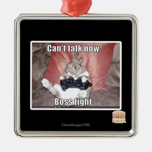 Ornamento De Metal Não posso falar agora, chefe. (Frente)