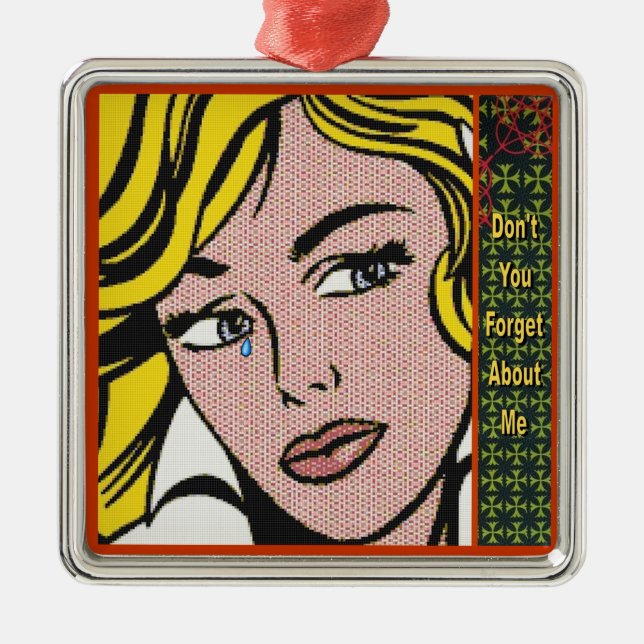 Ornamento De Metal Não se esqueça 1 (Frente)