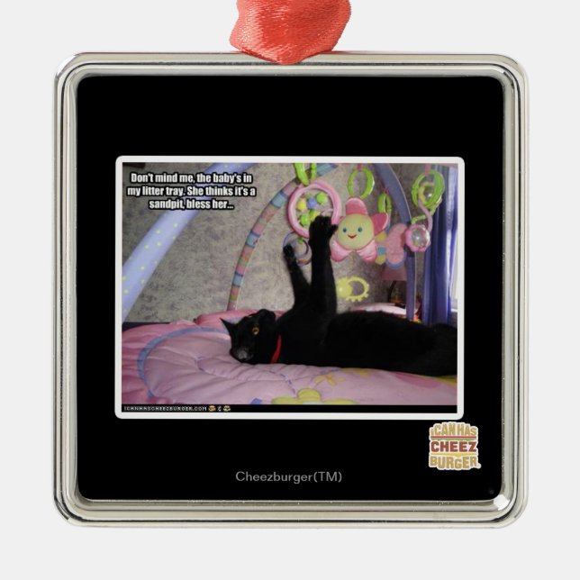 Ornamento De Metal Não se ocupe de me (Frente)