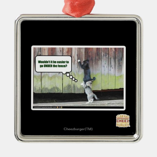 Ornamento De Metal Não seria mais fácil (Frente)