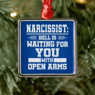 Ornamento De Metal Narcisista