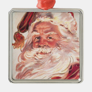 Ornamento De Metal natais vintages Santa Claus