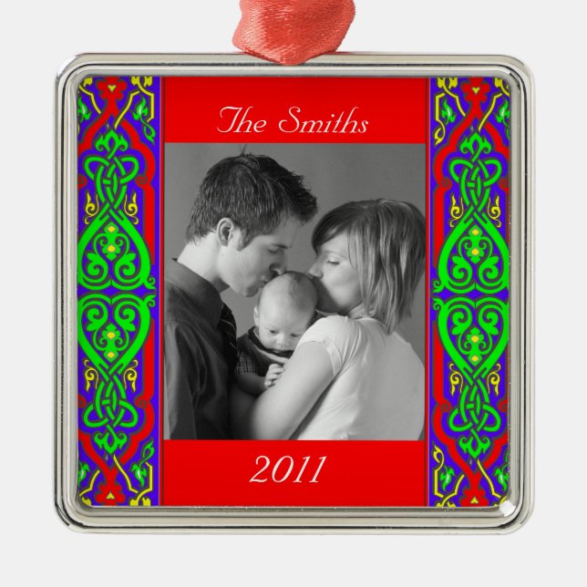 Ornamento De Metal Natal (Frente)