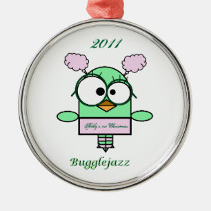 Ornamento De Metal Natal 2011 do bebê de Bugglejazz o ø
