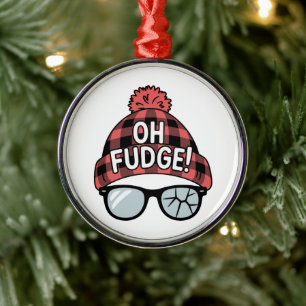 Ornamento De Metal Natal Ah, Fudge Férias de Natal Piada de Feriado 