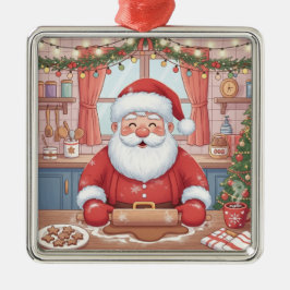 Ornamento De Metal Natal "Baking Spirits Bright" Personalizado