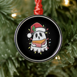 Ornamento De Metal Natal Bonito Fantasma Papai Noel Festa Natal Féria