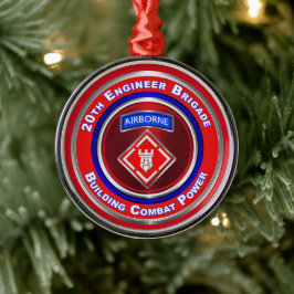 Ornamento De Metal Natal da Brigada de Engenheiros-20
