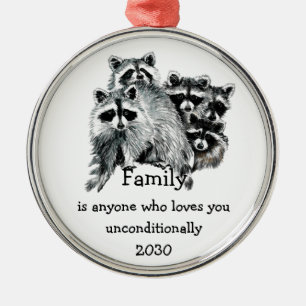 Ornamento De Metal Natal de Citação de Amor entre Amigos da Famíli