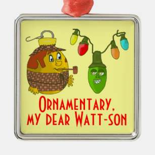 Ornamento De Metal Natal de Sherlock Holmes