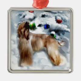 Ornamento De Metal Natal do Caça Afegão