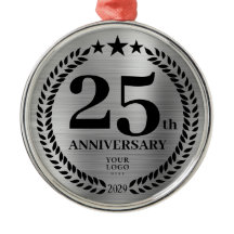 Natal do logotipo comercial do 25 Silver