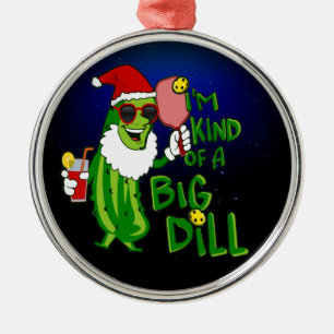 Ornamento De Metal Natal dos Papais noeis de Panfleball Big Dill