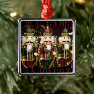 Ornamento De Metal Natal dos Soldados do ouro Nutcracker